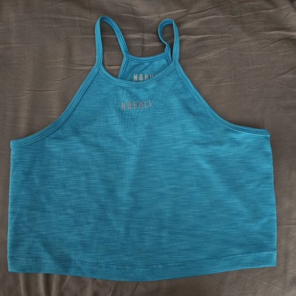 NOBULL Aqua Blue Racerback Tank - Picture 1 of 3